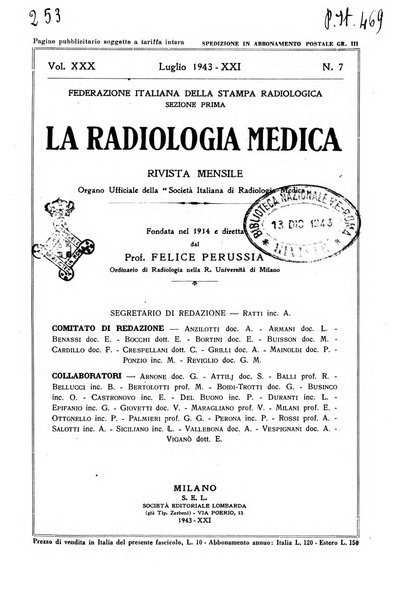 La radiologia medica rivista mensile