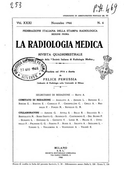 La radiologia medica rivista mensile