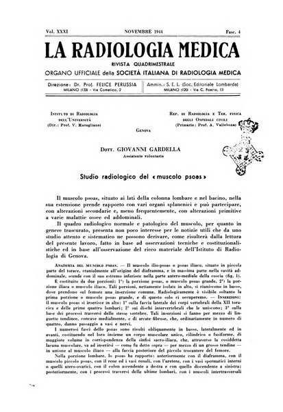 La radiologia medica rivista mensile