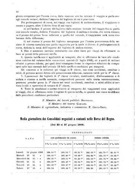 Bollettino ufficiale del Ministero d'agricoltura, industria e commercio