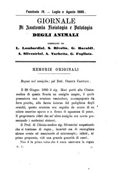 Giornale di anatomia, fisiologia e patologia degli animali