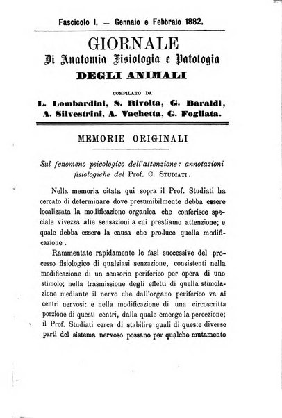 Giornale di anatomia, fisiologia e patologia degli animali