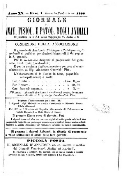 Giornale di anatomia, fisiologia e patologia degli animali