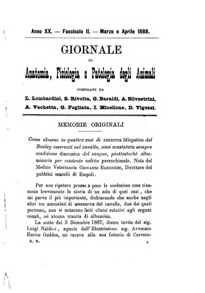 Giornale di anatomia, fisiologia e patologia degli animali