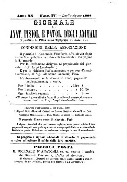 Giornale di anatomia, fisiologia e patologia degli animali