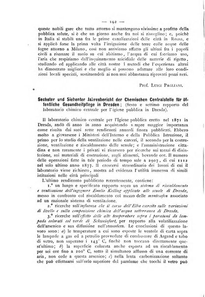 Giornale della Società italiana d'igiene