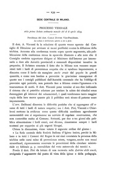 Giornale della Società italiana d'igiene