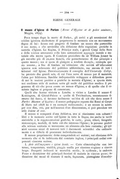 Giornale della Società italiana d'igiene