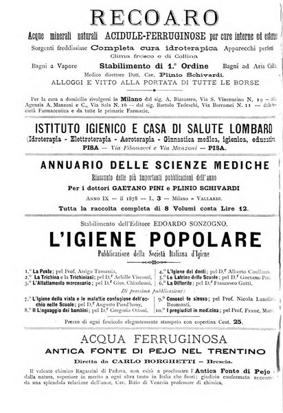 Giornale della Società italiana d'igiene