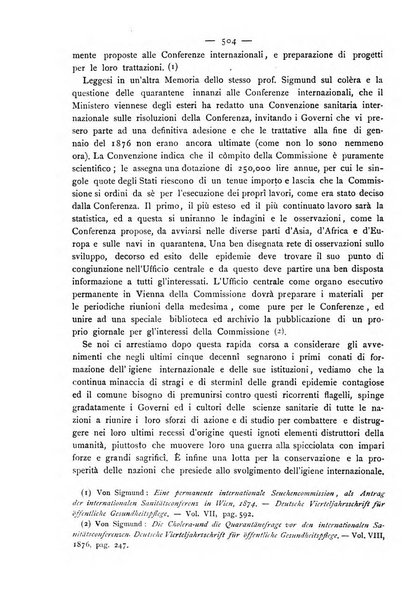 Giornale della Società italiana d'igiene