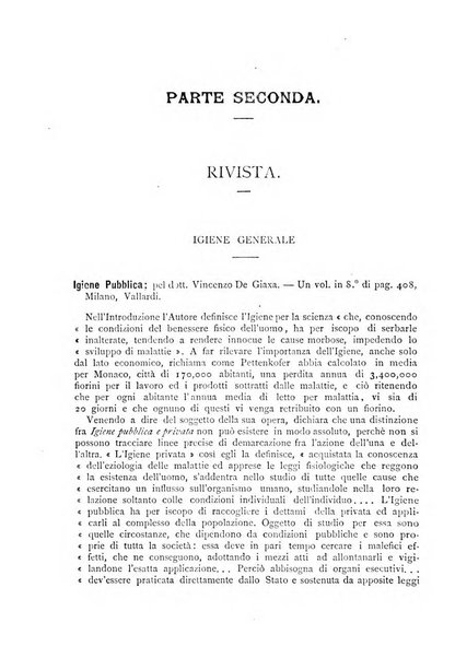 Giornale della Società italiana d'igiene