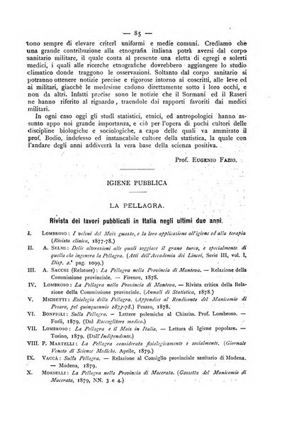 Giornale della Società italiana d'igiene