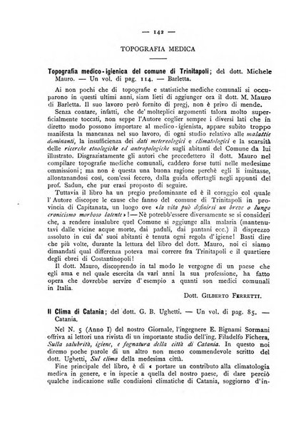 Giornale della Società italiana d'igiene