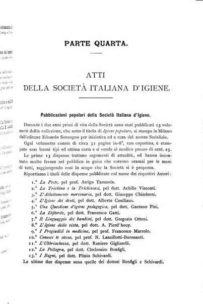 Giornale della Società italiana d'igiene