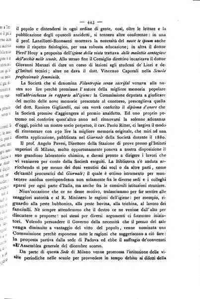 Giornale della Società italiana d'igiene