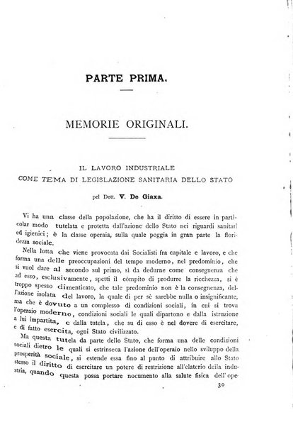 Giornale della Società italiana d'igiene