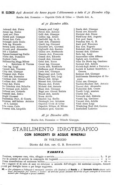 Giornale della Società italiana d'igiene