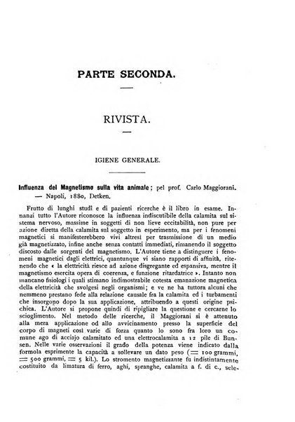 Giornale della Società italiana d'igiene