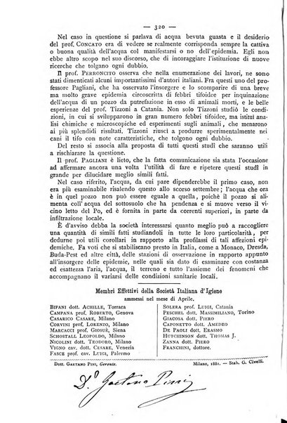 Giornale della Società italiana d'igiene