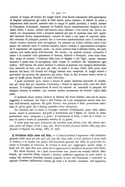 Giornale della Società italiana d'igiene