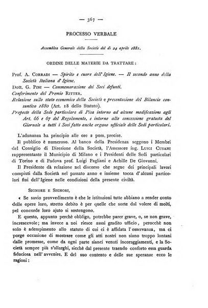 Giornale della Società italiana d'igiene