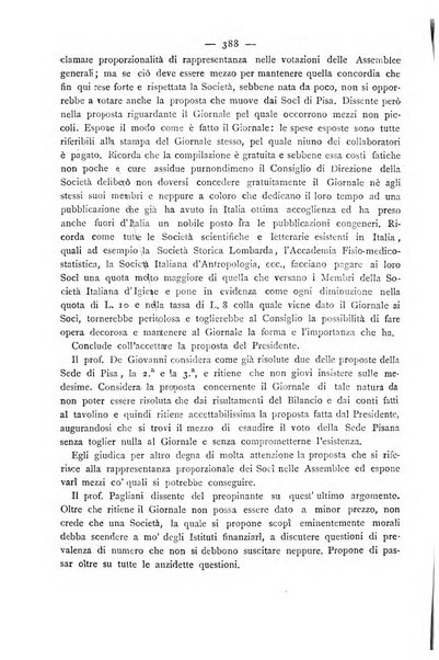 Giornale della Società italiana d'igiene