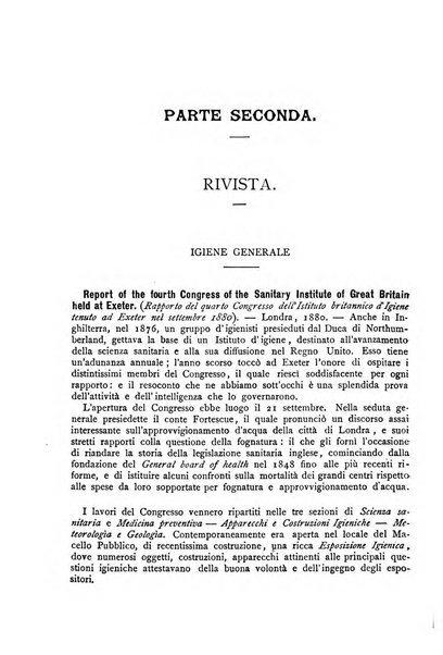 Giornale della Società italiana d'igiene