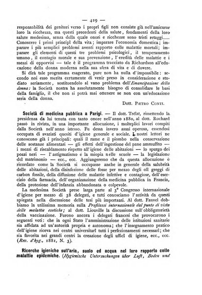 Giornale della Società italiana d'igiene