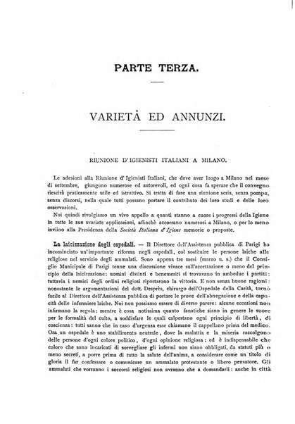 Giornale della Società italiana d'igiene