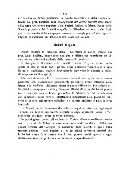 Giornale della Società italiana d'igiene