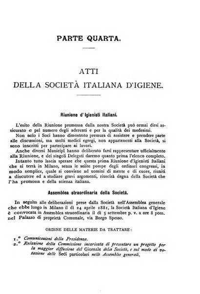 Giornale della Società italiana d'igiene