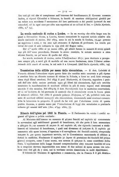 Giornale della Società italiana d'igiene