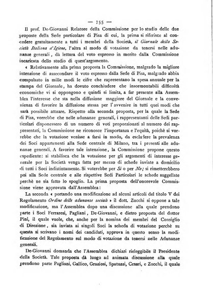 Giornale della Società italiana d'igiene