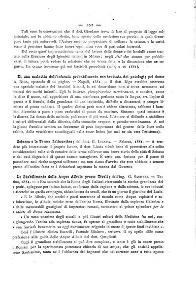 Giornale della Società italiana d'igiene