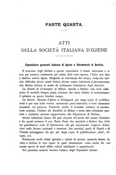 Giornale della Società italiana d'igiene