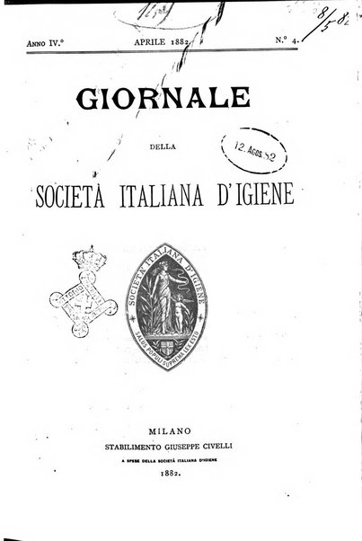 Giornale della Società italiana d'igiene