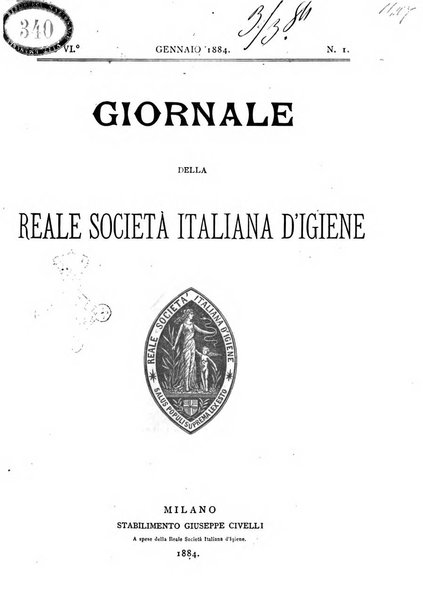 Giornale della Società italiana d'igiene