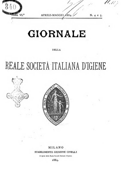 Giornale della Società italiana d'igiene