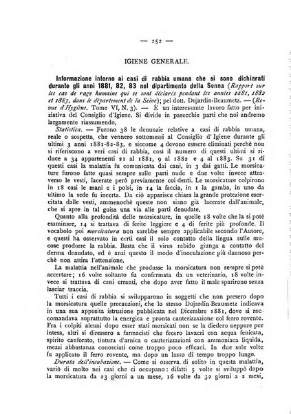 Giornale della Società italiana d'igiene