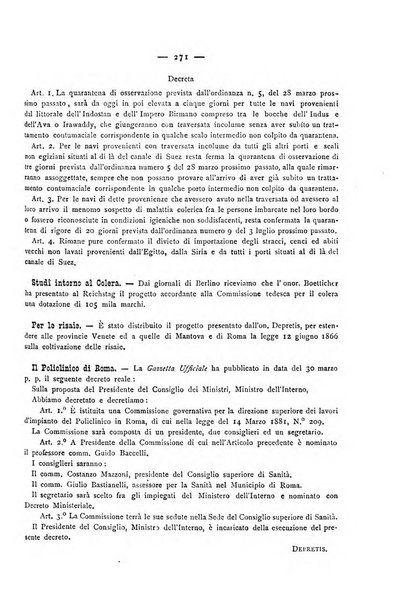 Giornale della Società italiana d'igiene