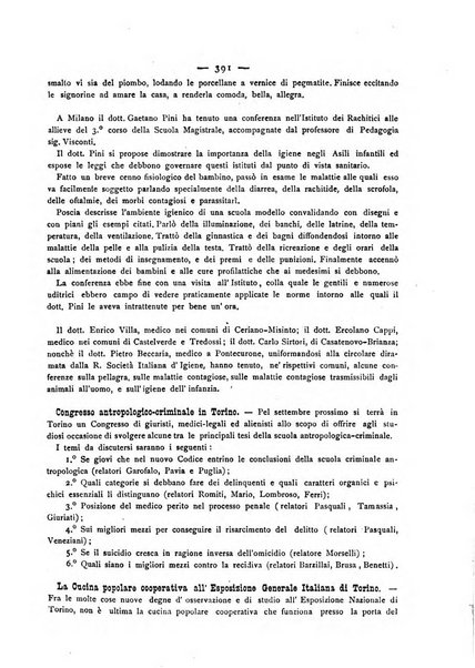 Giornale della Società italiana d'igiene