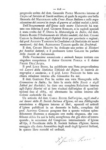 Giornale della Società italiana d'igiene