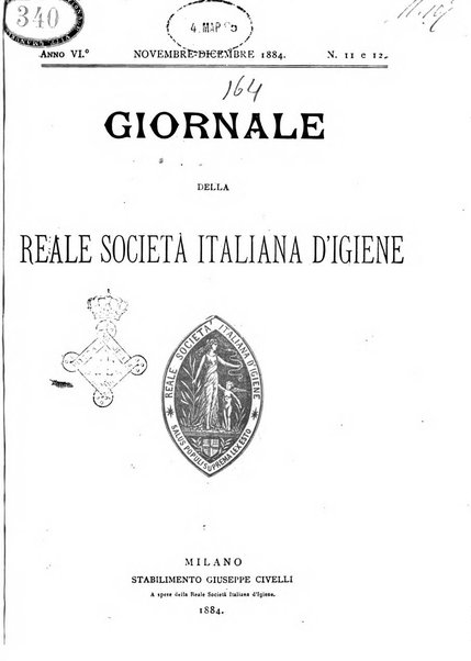 Giornale della Società italiana d'igiene