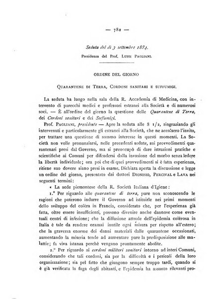 Giornale della Società italiana d'igiene