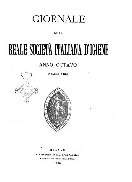 Giornale della Società italiana d'igiene