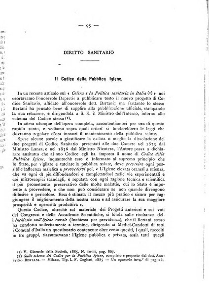 Giornale della Società italiana d'igiene