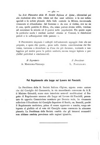 Giornale della Società italiana d'igiene