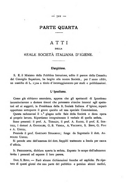 Giornale della Società italiana d'igiene