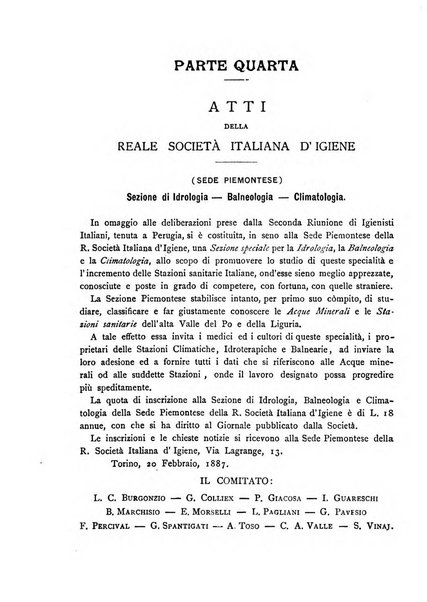 Giornale della Società italiana d'igiene