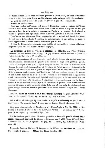 Giornale della Società italiana d'igiene